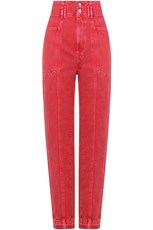Isabel Marant ETOILE TESS TAPERED JEANS RED
